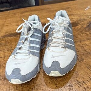 Nike White and Gray Athletic Shoes